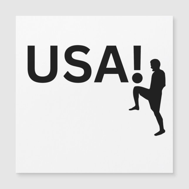 USA soccer player Magnetic Invitation (Front)