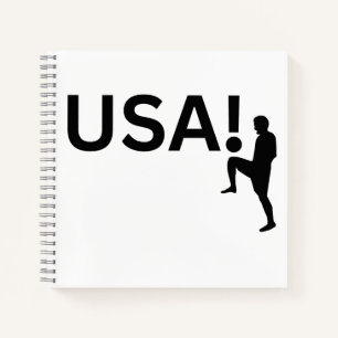 USA soccer player Notebook