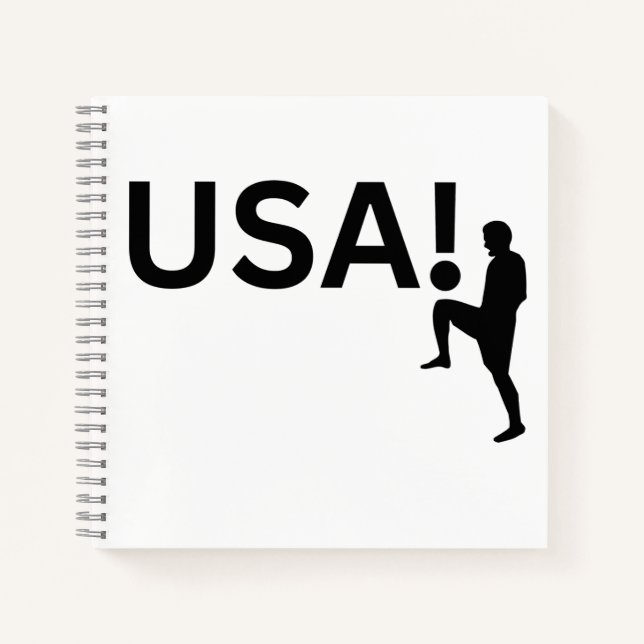 USA soccer player Notebook (Front)