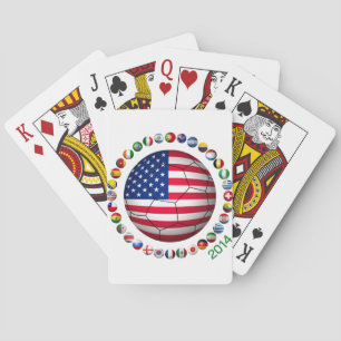 USA Soccer Playing Cards