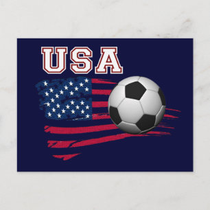 USA Soccer Postcard