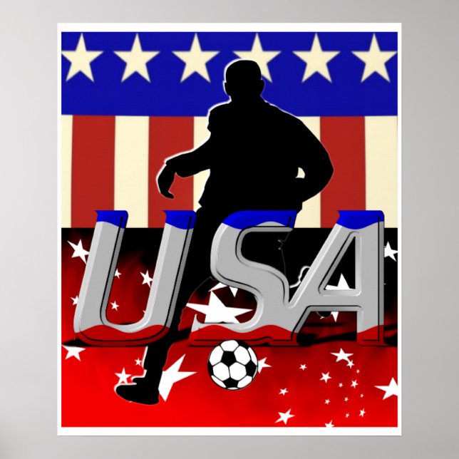 USA Soccer Poster (Front)