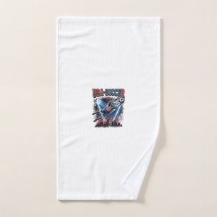 USA Soccer Skeleton Striker Nations Premium Sports Hand Towel