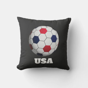 USA Soccer Throw Pillow