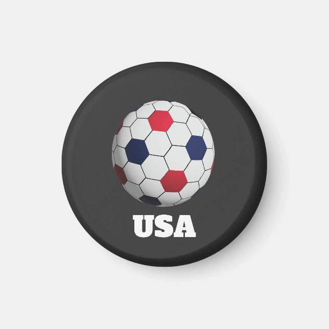 USA Soccer Throw Pillow Magnet (Front)