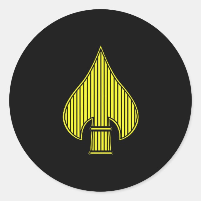 Usa Special Operations Command Logo Patriotic Vete Classic Round Sticker (Front)