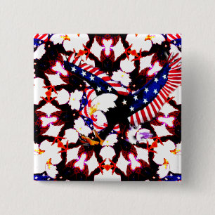 USA Spread your Love_ 15 Cm Square Badge
