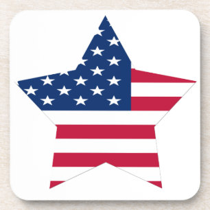 USA Star American Flag Coaster