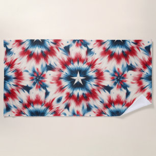USA Star Beach Towel