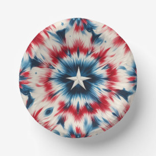 USA Star Paper Plate