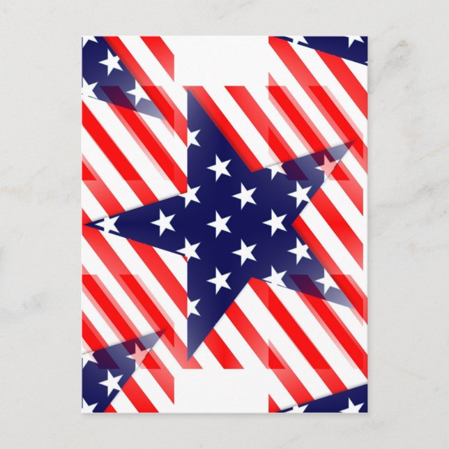 usa star postcard (Front)