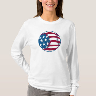 USA Stars and Stripes Baseball T-Shirt