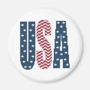 USA Stars and Stripes Magnet