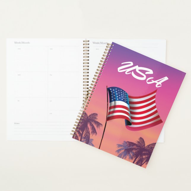 USA Stars and stripes Planner (Display)