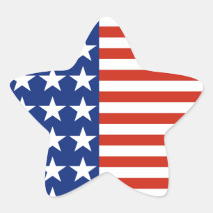 USA Stars And Stripes Star Flag Sticker
