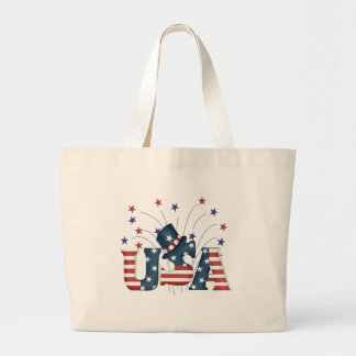 USA Stars and Stripes T-shirts and Gifts Large Tote Bag