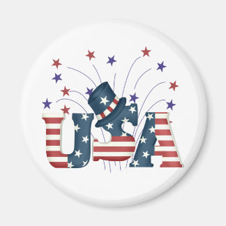 USA Stars and Stripes T-shirts and Gifts Magnet