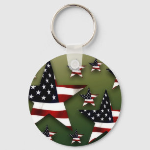 Usa stars key ring