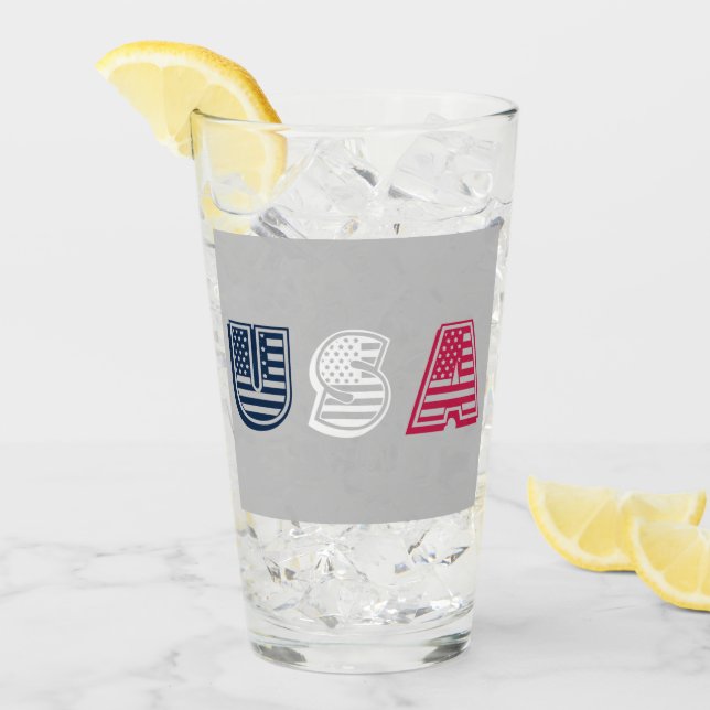 USA Stars + Stripes Glass (Front Ice)