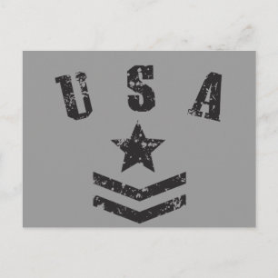 USA Stars & Stripes Postcard