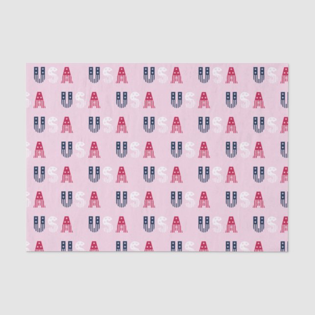 USA Stars & Stripes  Tissue Paper (Front)
