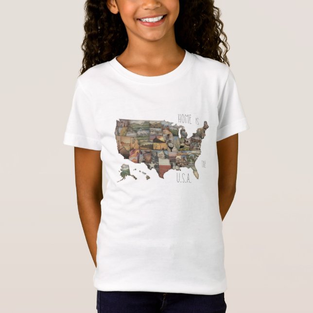 USA State Collage T-Shirt (Front)