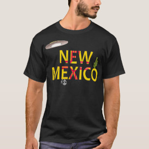USA State New Meico Gift Tee Flag UFO and Alien Pr