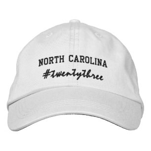 USA State North Carolina Hashtag 2023 Embroidered Hat