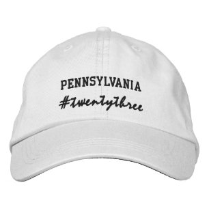 USA State Pennsylvania Hashtag 2023 Embroidered Hat