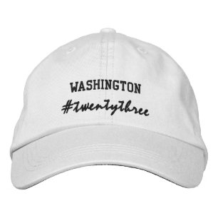 USA State Washington Hashtag 2023 Embroidered Hat