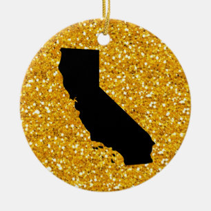 USA States California - SRF Ceramic Tree Decoration