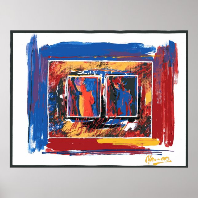 USA statue of liberties painting Posters (Front)