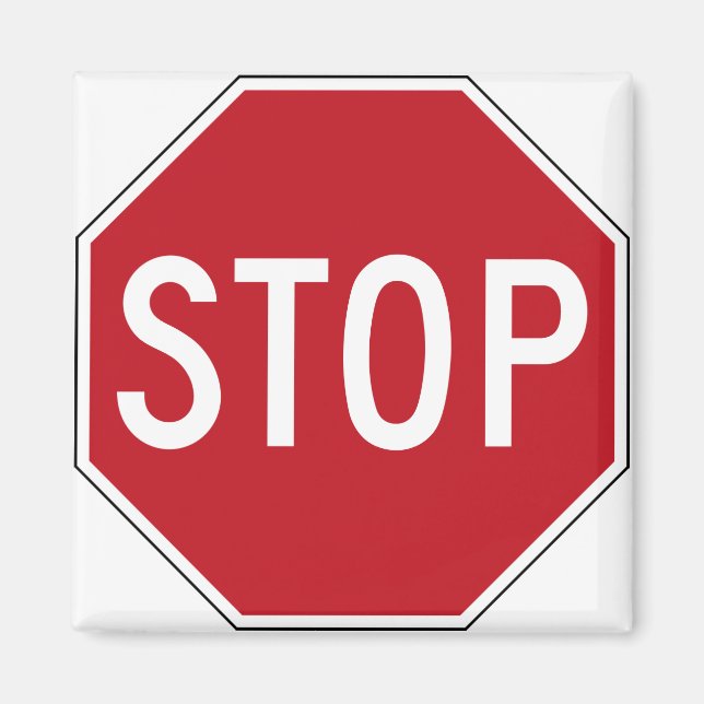 USA Stop Sign Magnet (Front)