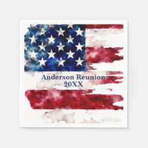 USA Surname Name Custom Flag Colours Reunion
