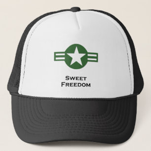 USA Sweet Freedom Green Trucker Hat