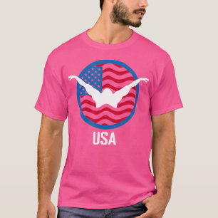 Usa Swim Usa Summer Swimming 2024 Games T-Shirt