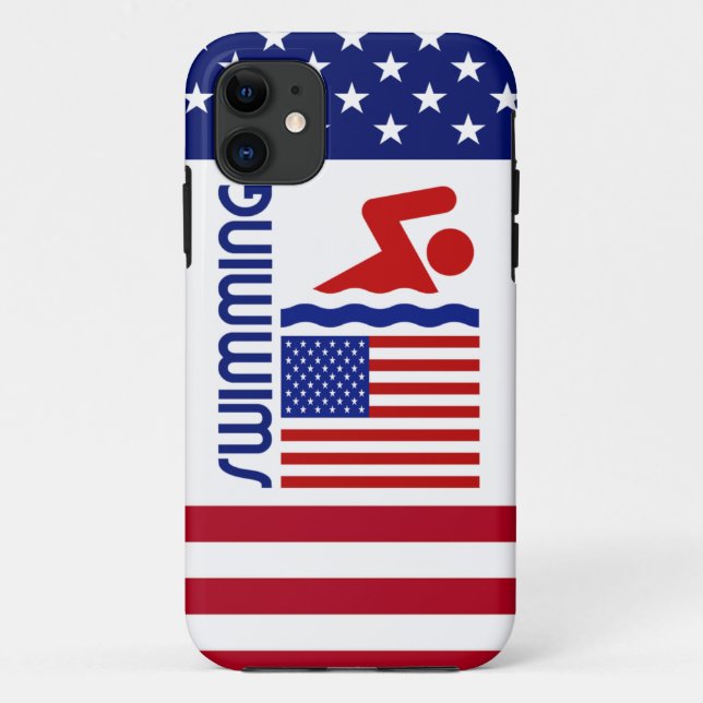 USA Swimming Case-Mate iPhone Case (Back)
