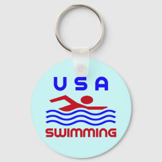 USA SWIMMING KEY RING