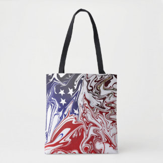 USA Swirl Tote Bag