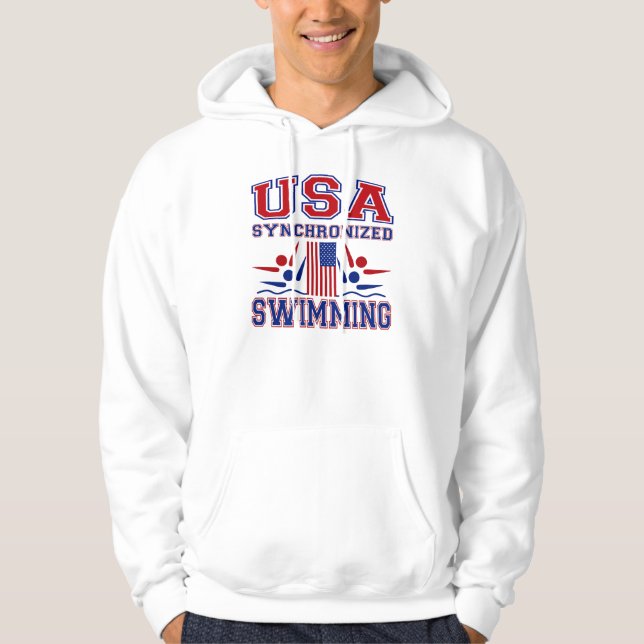 USA Synchronised Swimming Hoodie (Front)