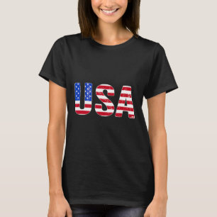 Usa T Shirt Patriotic American Flag Men Women Kids