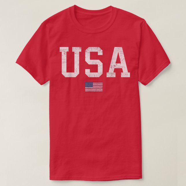 USA T  Women Men Kids Patriotic American Flag July T-Shirt (Design Front)