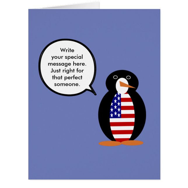 USA Talking Ms. Penguin Personalised (Front)