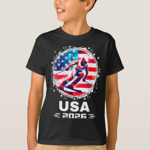 Usa team 2026 skiing shirt for men women kids