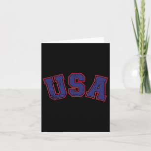Usa Team For Patriotic Independence Day On 4th Of Card