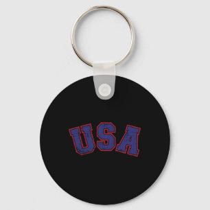 Usa Team For Patriotic Independence Day On 4th Of Key Ring