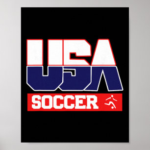 Usa Team Soccer - Men And Women American Sports  Poster