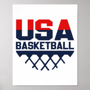 Usa Team Sports Basketball Poster