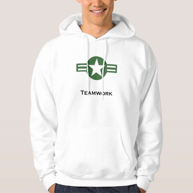 USA Teamwork Green Hoodie (Front)
