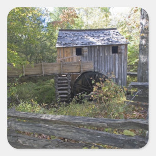 USA - Tennessee. Cable mill in Cades Cove area Square Sticker